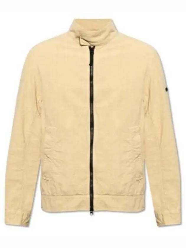 Tela Mock Neck Zip-up Jacket Beige - STONE ISLAND - BALAAN 2