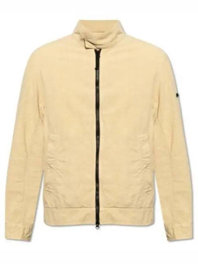 Tela Mock Neck Zip-up Jacket Beige - STONE ISLAND - BALAAN 2