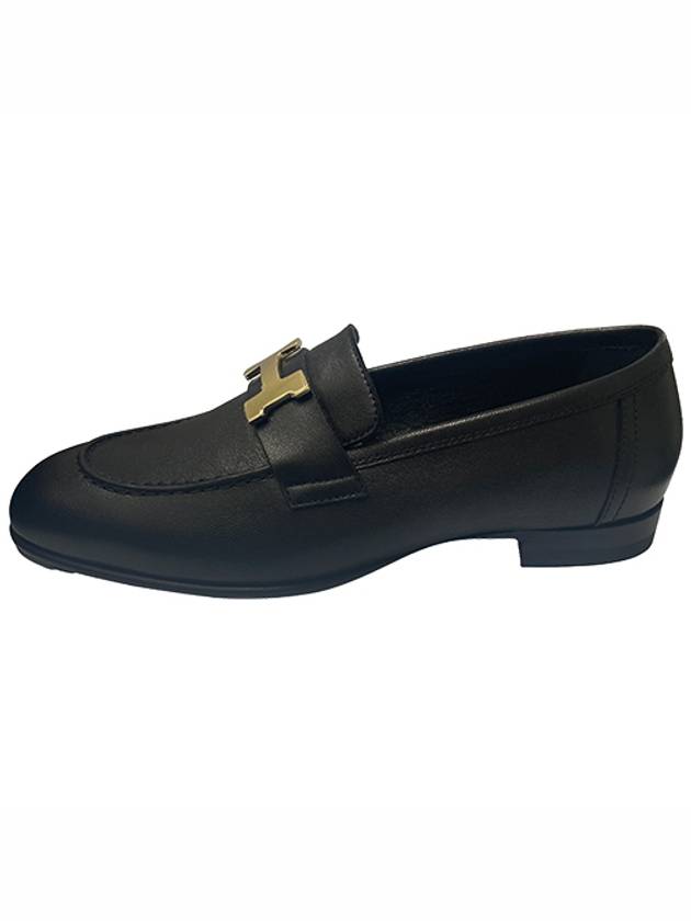 Paris Goatskin Loafers Permabrass Noir - HERMES - BALAAN 2