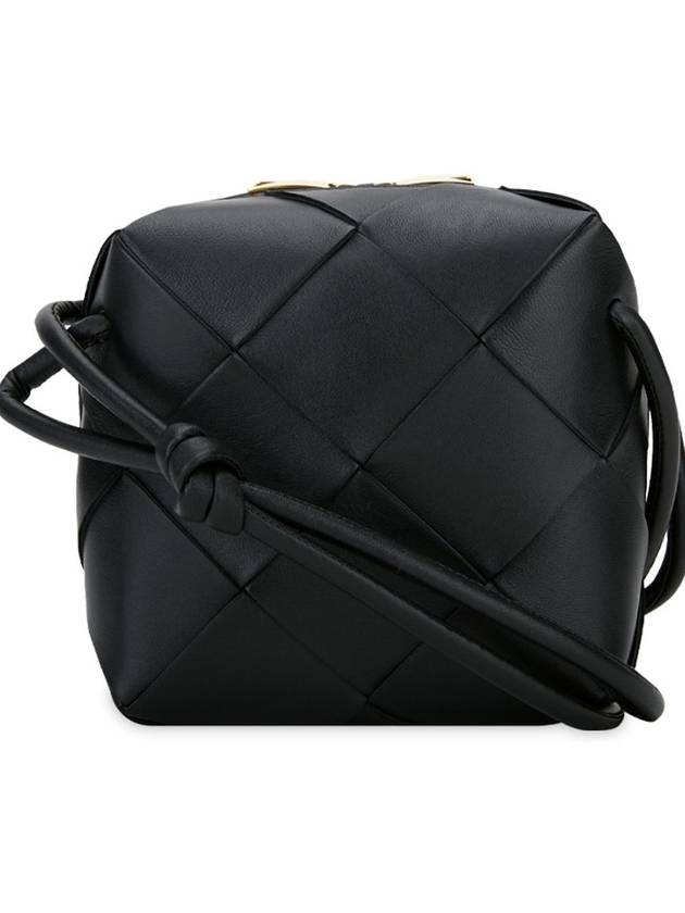 Cassette Intrecciato Mini Shoulder Bag Black - BOTTEGA VENETA - BALAAN 3