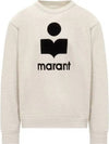 Mikoy Logo Cotton Sweatshirt Ecru - ISABEL MARANT - BALAAN 2