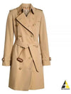 Women's Mid-Length Kensington Heritage Trench Coat Beige - BURBERRY - BALAAN 2