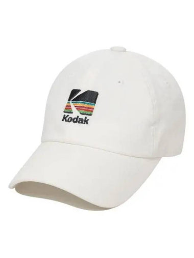 KODAK Rainbow Embroidery Ball Cap IVORY - KODO - BALAAN 1