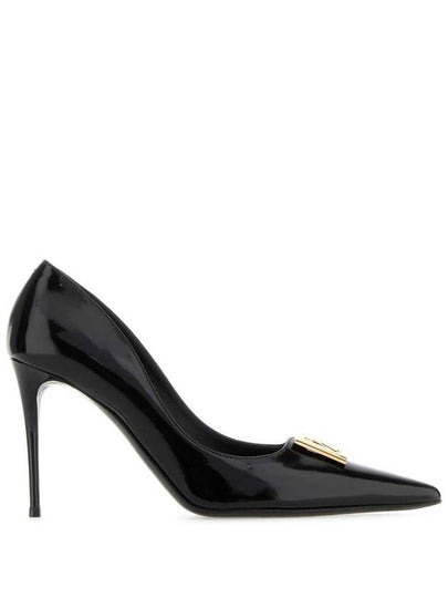 DG Logo Leather Pumps Black - DOLCE&GABBANA - BALAAN 2