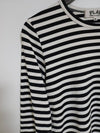 M Black Red Stripe Women s Long Sleeve T Shirt AZ T163 - COMME DES GARCONS - BALAAN 6