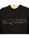 Embroidered Logo Knit Top Black - ALEXANDER MCQUEEN - BALAAN 9