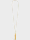 Triomphe Folk Fringe Long Necklace Gold - CELINE - BALAAN 3