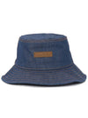 Logo Patch Denim Bucket Hat Indigo Blue - ACNE STUDIOS - BALAAN 3