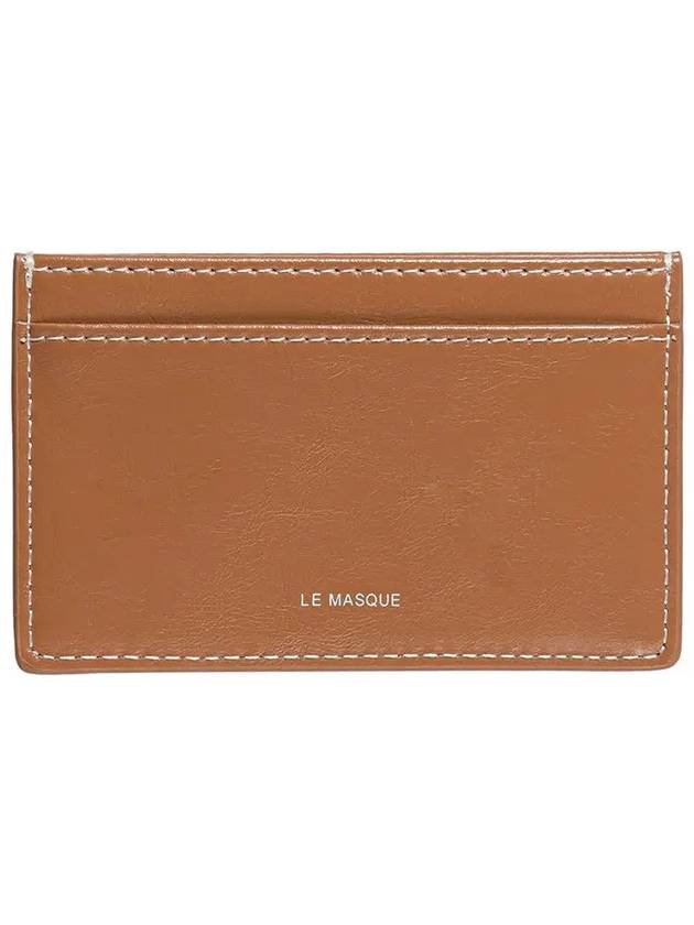 Slim Card Wallet Brown - LE MASQUE - BALAAN 7