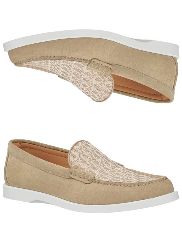 Granville Oblique Jacquard Suede Loafer Beige - DIOR - BALAAN 2