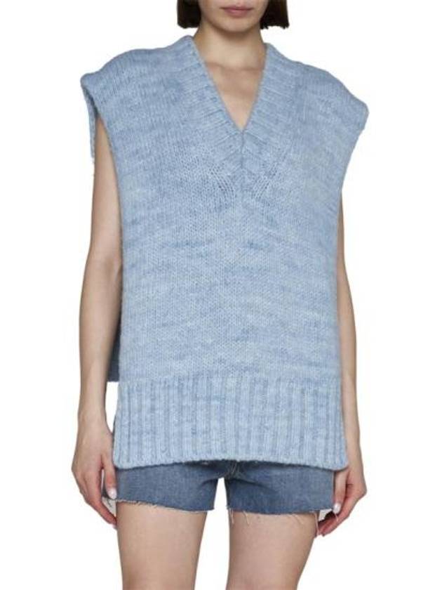 Botanical Dye Knit Vest Pale Blue - MAISON MARGIELA - BALAAN 4