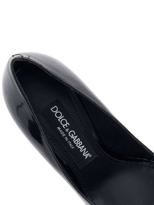 DG Logo Leather Pumps Black - DOLCE&GABBANA - BALAAN 8