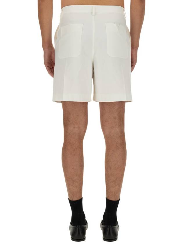 BERMUDA SHORTS WITH RUBBERIZED V DETAIL - VALENTINO - BALAAN 3