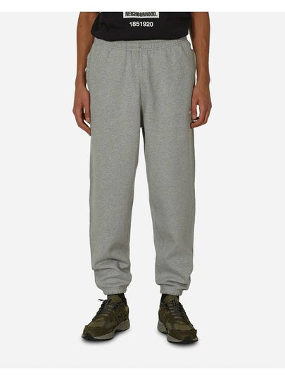 Men's Solo Swoosh Fleece Track Pants Grey - NIKE - BALAAN 2