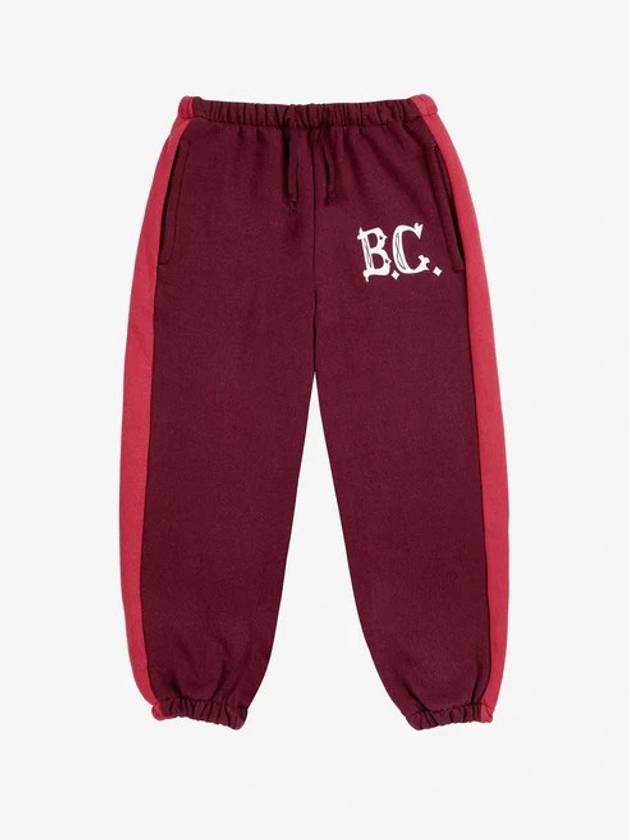 Kids BC Vintage Jogging Training Pants Burgundy - BOBO CHOSES - BALAAN 2