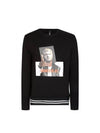 Men's Brutus Print Sweatshirt Black - NEIL BARRETT - BALAAN 1