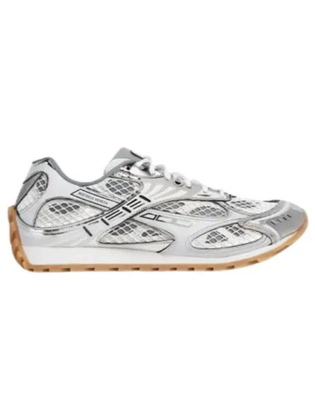 Orbit Mesh Low Top Sneakers Silver - BOTTEGA VENETA - BALAAN 2