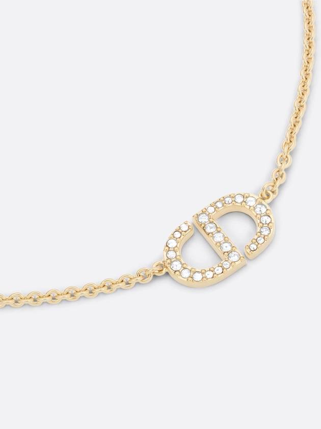 Petit CD Crystal Necklace Gold - DIOR - BALAAN 3