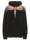 Wings Print Cotton Hoodie Black - MARCELO BURLON - BALAAN 2