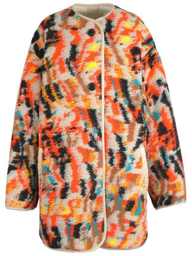 Himemma Reversible Fleece Single Coat Orange - ISABEL MARANT - BALAAN 1