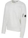 Lens Wappen Cotton Sweatshirt White - CP COMPANY - BALAAN 4