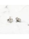 Nano Solitaire Crystal Earrings Silver - VIVIENNE WESTWOOD - BALAAN 10