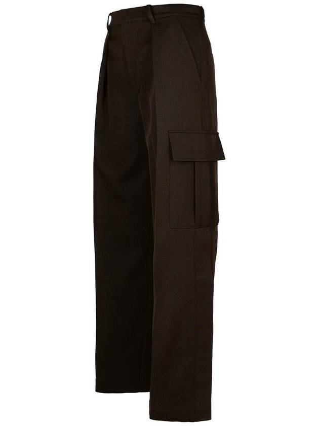 Burberry Brown Wool Cargo Pants - BURBERRY - BALAAN 2