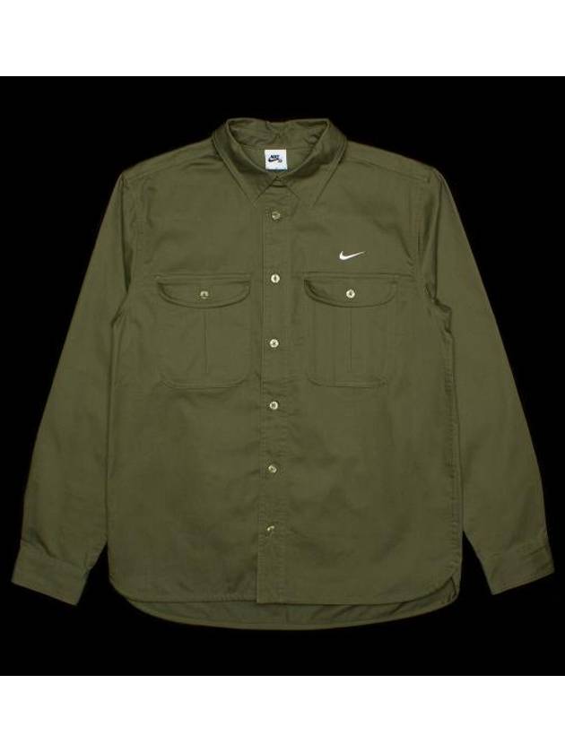 SB Tanglin Skate Long-Sleeve Shirt Olive - NIKE - BALAAN 2