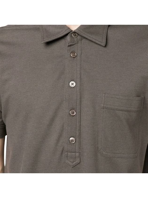 Pocket PK Shirt Gray - TOM FORD - BALAAN.