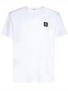 Wappen Logo Patch Short Sleeve T-Shirt White - STONE ISLAND - BALAAN 2