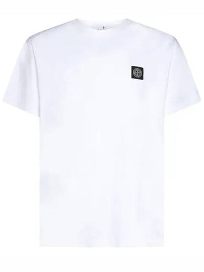 Wappen Logo Patch Short Sleeve T-Shirt White - STONE ISLAND - BALAAN 2