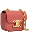 Triomphe Chain Shiny Calfskin Small Cross Bag Red Canyon - CELINE - BALAAN 3