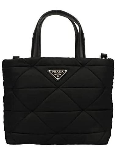 Women s Padded Re Nylon Tote Bag 1BG373 B9O RDJN F0002 - PRADA - BALAAN 1