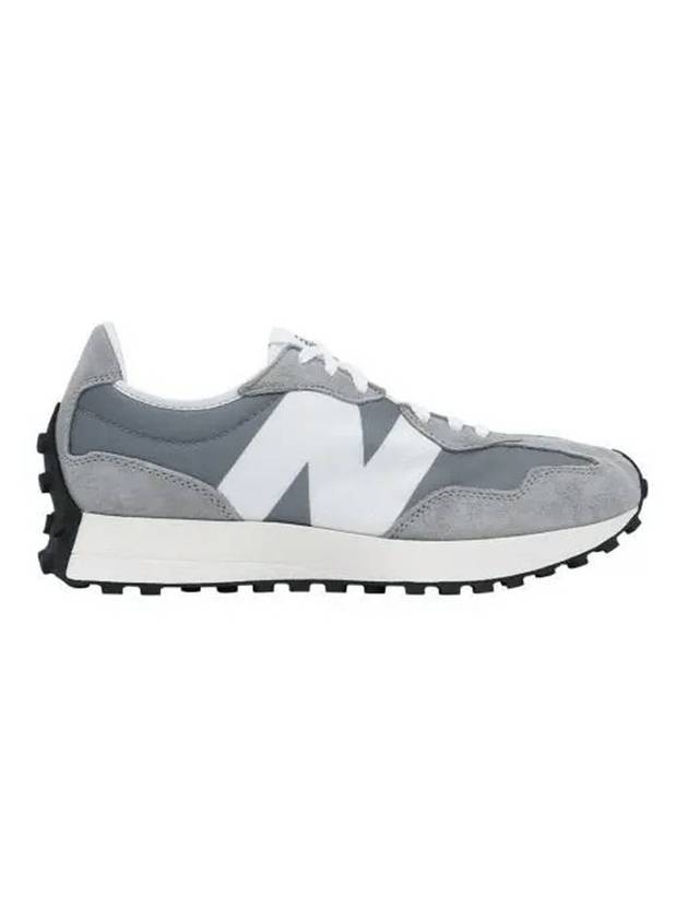 Men's 327 Low Top Sneakers Grey - NEW BALANCE - BALAAN 1