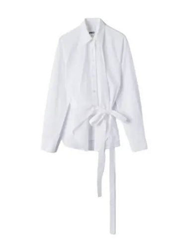 MM6 Kimono Poplin Cotton Shirt White - MAISON MARGIELA - BALAAN 1