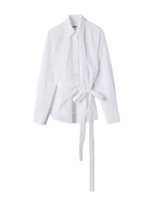 MM6 Kimono Poplin Cotton Shirt White - MAISON MARGIELA - BALAAN 1