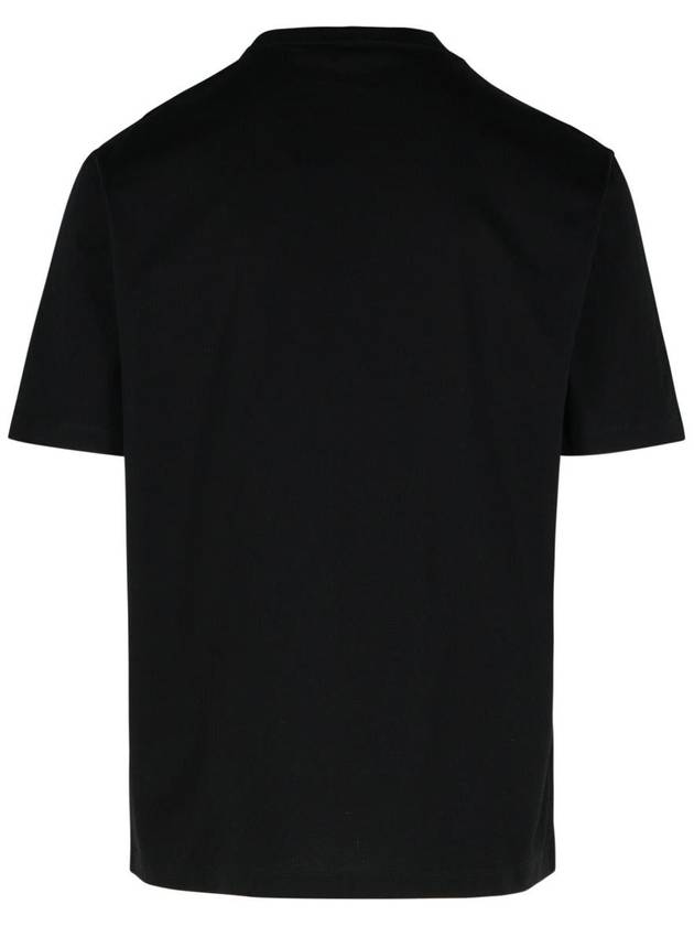 Versace Black Cotton T-Shirt - VERSACE - BALAAN 3