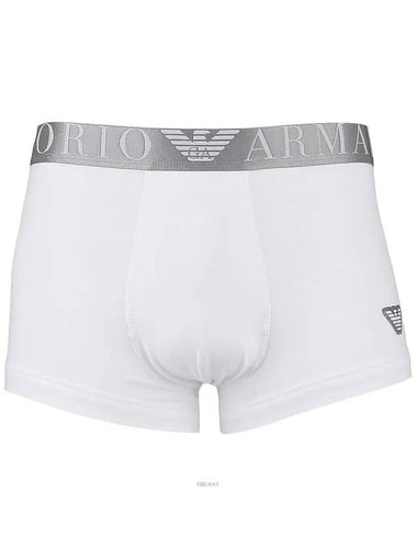 Men's Logo Drawn Briefs White - EMPORIO ARMANI - BALAAN 1