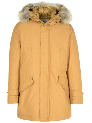 Woolrich 'Polar' Beige Cotton Blend Parka - WOOLRICH - BALAAN 1