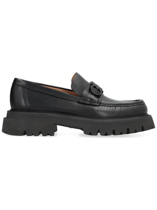 Gancini Chunky Sole Loafers Black - SALVATORE FERRAGAMO - BALAAN 1