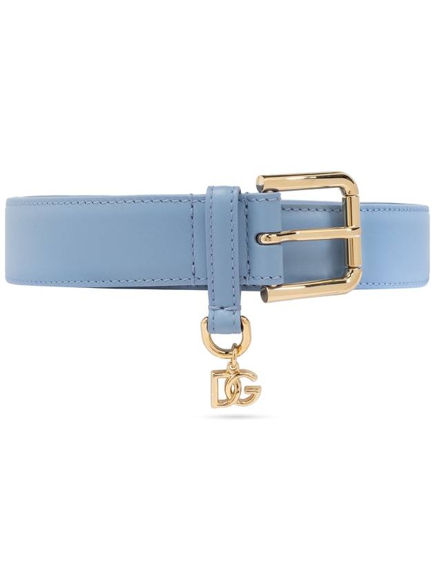 Dolce & Gabbana Leather Belt, Women's, Blue - DOLCE&GABBANA - BALAAN 1