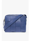 Cassette Intrecciato Leather Cross Bag Navy - BOTTEGA VENETA - BALAAN 2