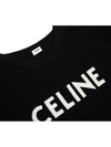 Logo Oversized Wool Knit Top Black - CELINE - BALAAN 4