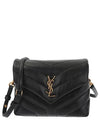 Loulou Toy Matelasse Shoulder Bag Black - SAINT LAURENT - BALAAN 2