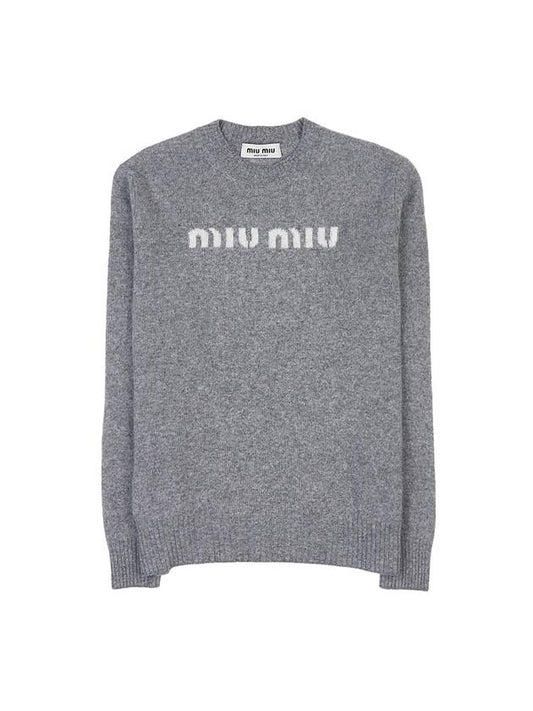 logo wool cashmere knit MML808 13K1 F0031 - MIU MIU - BALAAN 2