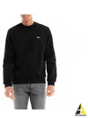 Logo Patch Crewneck Sweatshirt Black - LACOSTE - BALAAN 2