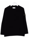 Kids Wappen Knit Black 7516505D2 V0029 - STONE ISLAND - BALAAN 1