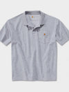 Polo short sleeve t shirt heather gray K570 HGY - CARHARTT - BALAAN 4