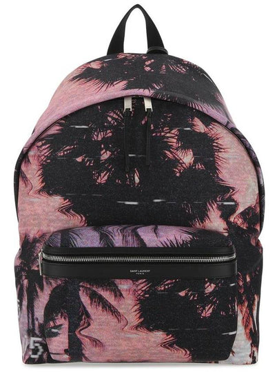 Econyl City Backpack Violet Black - SAINT LAURENT - BALAAN 2