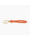 Intrecciato Leather Key Holder Orange - BOTTEGA VENETA - BALAAN 6